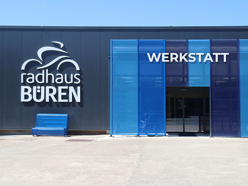 Radhaus Büren Werkstatt-Eingang von außen